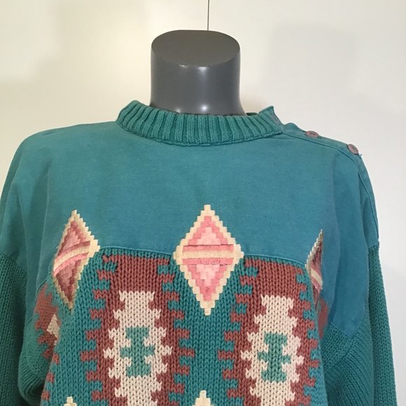 Vintage Leonard Sport Ski Sweater Size M - Picture 5 of 12